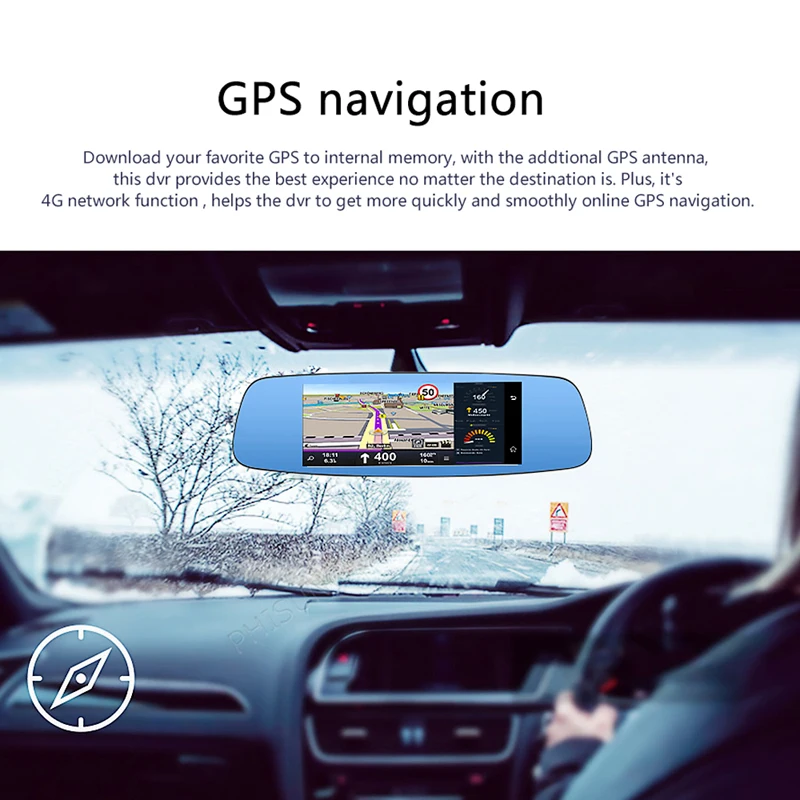 Junsun 7 &quotАвтомобильная GPS-навигация Android 5.1 Автомобильная камера заднего вида с