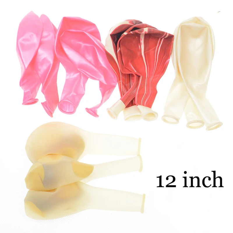 

Sweet Smile 13pcs Round Agate Confetti Balloons Latex Helium Balloon Solid Colour Ballon Birth Weeding Party Decorating Supplies