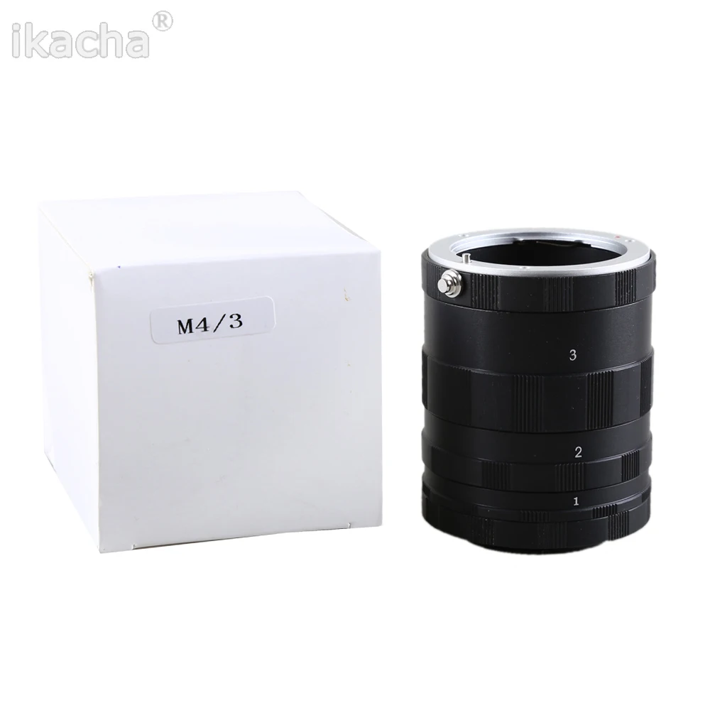 

Macro Extension Tube Lens Adapter Ring Mount Set for Olympus OM 4/3 M4/3 for EP3 GF1 E-PL1 GF2 G1 EPM1 G3 DSLR Cameras DC DV