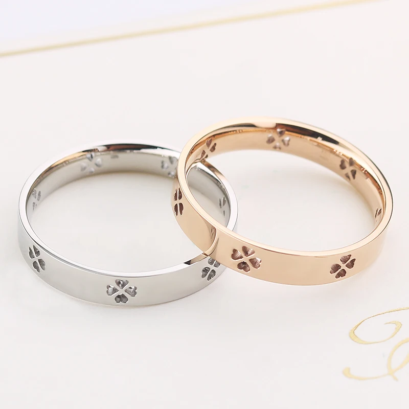 

Lion Ring Flower With Charm Popular Ring Engraved Cute Rings For Children Stainless Steel Jewelry Women Ladies Rings Couples Gif