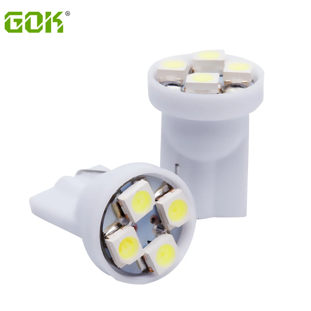 

1000pcs/lot Car Auto LED T10 194 W5W t10 4led smd 1210 3528 Wedge LED Light Bulb Lamp t10 4SMD White light