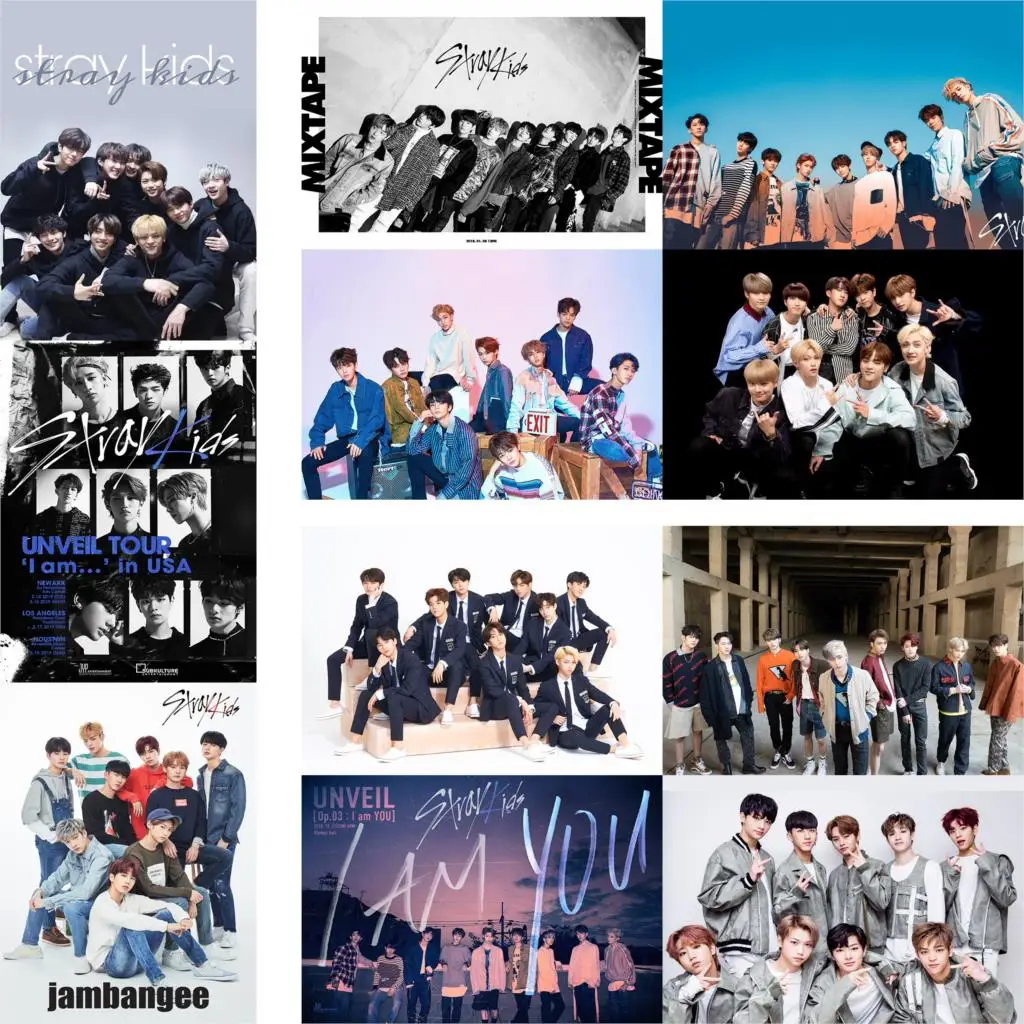 Детские постеры Kpop прозрачное изображение украшение для спальни глянцевая