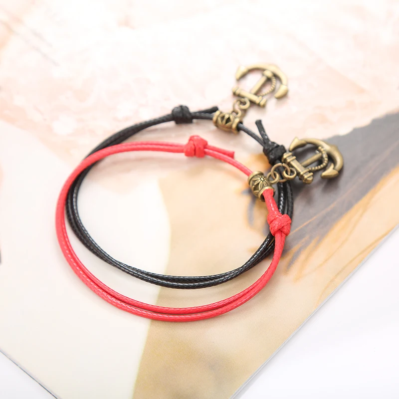 2 шт./компл. винтажный якорь женские браслеты для щиколотки Для мужчин ручной