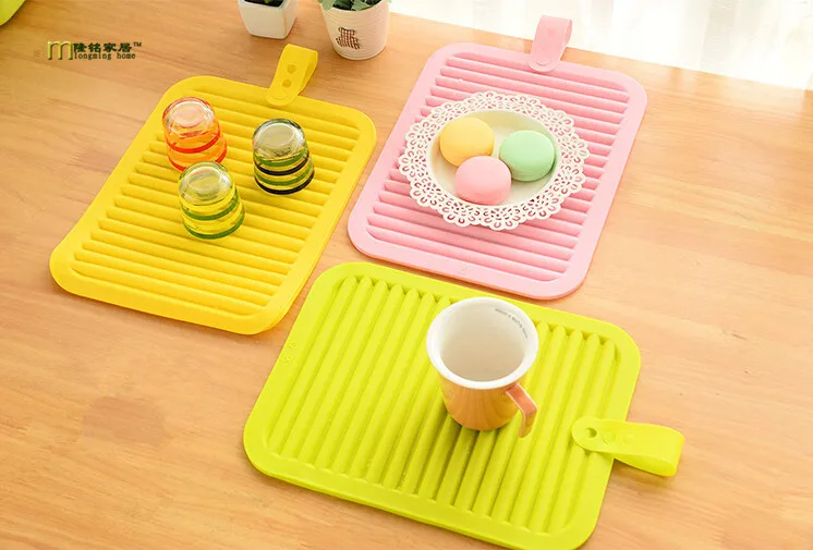 1 шт. Многофункциональный силиконовый коврик для чашки стола держатель миски Coaster
