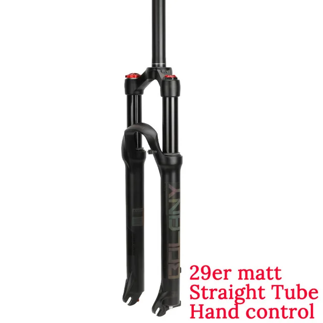 29er Straight Hand Bolany MTB велосипедная воздушная вилка Supension отскок Регулировка 26/27. 5/29er замок прямой конический горный вилка для велосипеда аксессуары - Цвет: 29er Straight Hand