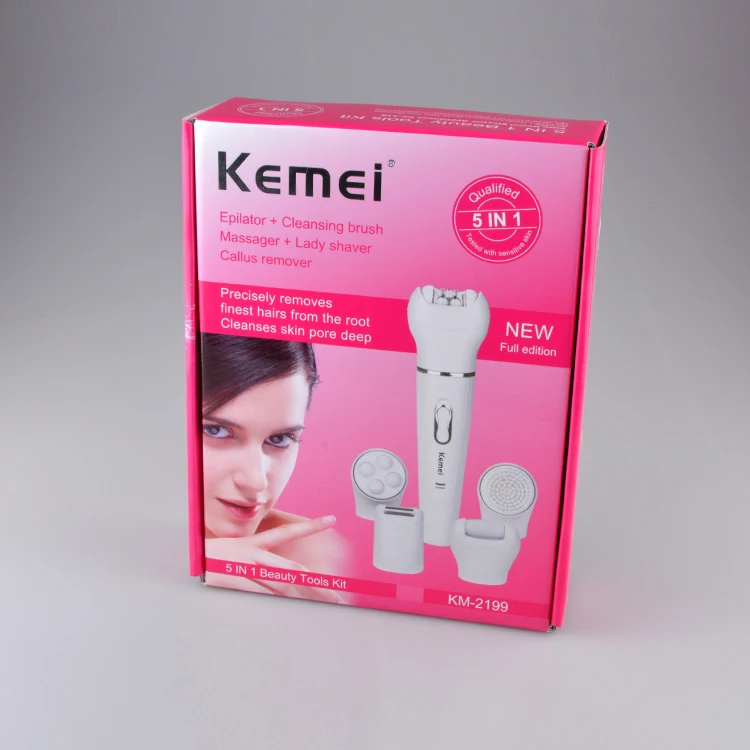 Kemei KM-2199 5 в 1 Женская бритва для удаления мозолей лица шерстяное устройство