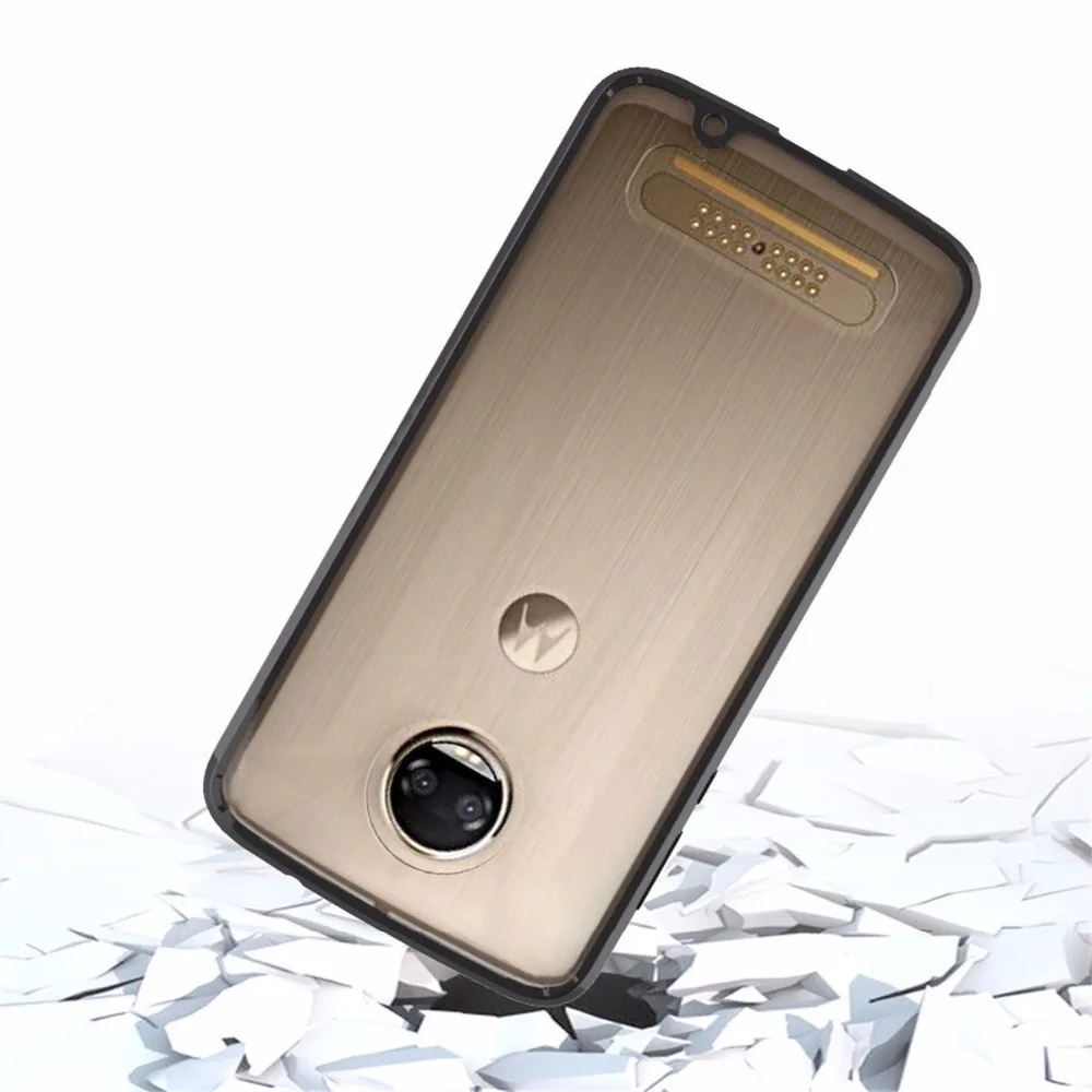 Чехол для Motorola Moto Z2 Force, чехол, прозрачный жесткий чехол, ТПУ бампер, защитный чехол для Motorola Z2 Force, чехол для телефона