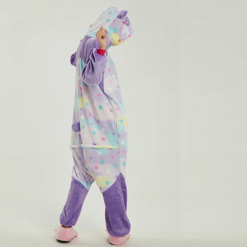 Больше дешевых костюмов кигуруми в виде панды со звездами и тапочками пижамы для