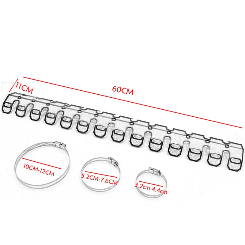 

60cm Spider Style Motorcycle CNC Exhaust Manifolds Shield Cover Heat Protection Heel Guard Decorative