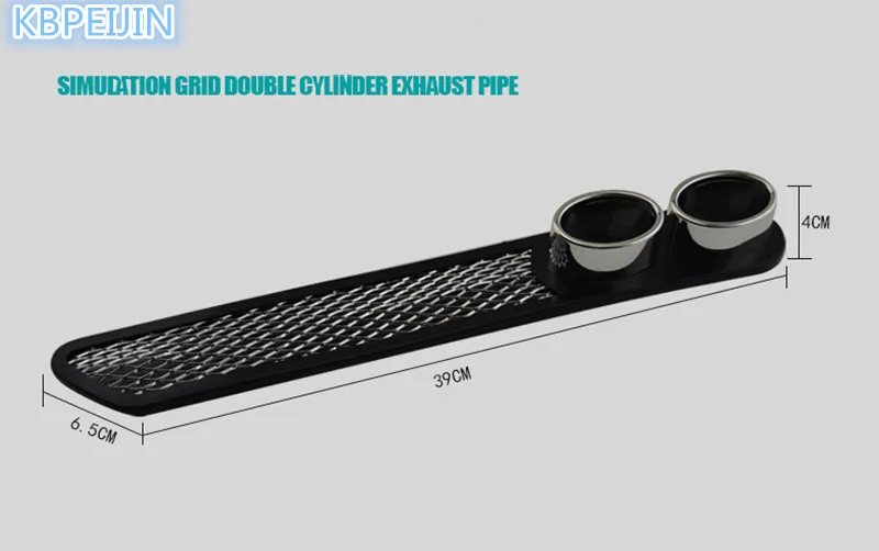 2PC Chrome Exhaust Tail Pipes Rear Fender Exterior Decorative Sticker for Jaguar xf xe x-type xj s-type f-pace XFR Car Styling |