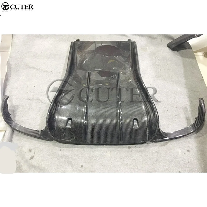 911 углеродное волокно задний бампер спойлер диффузор задняя губа для Porsche 991 1 2