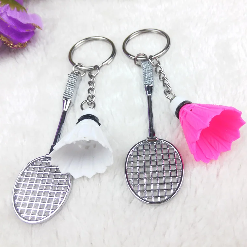 2019 опт спортивный конкурентоспособный мини бадминтон металлический брелок для