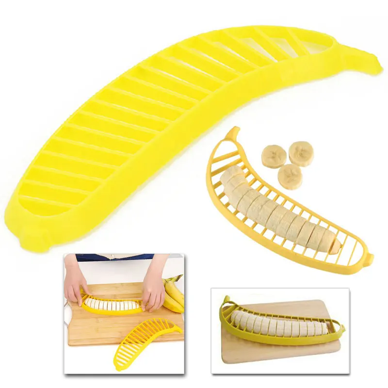 Нож для нарезки бананов пластиковый нож бананов|Шредеры и слайсеры| |
