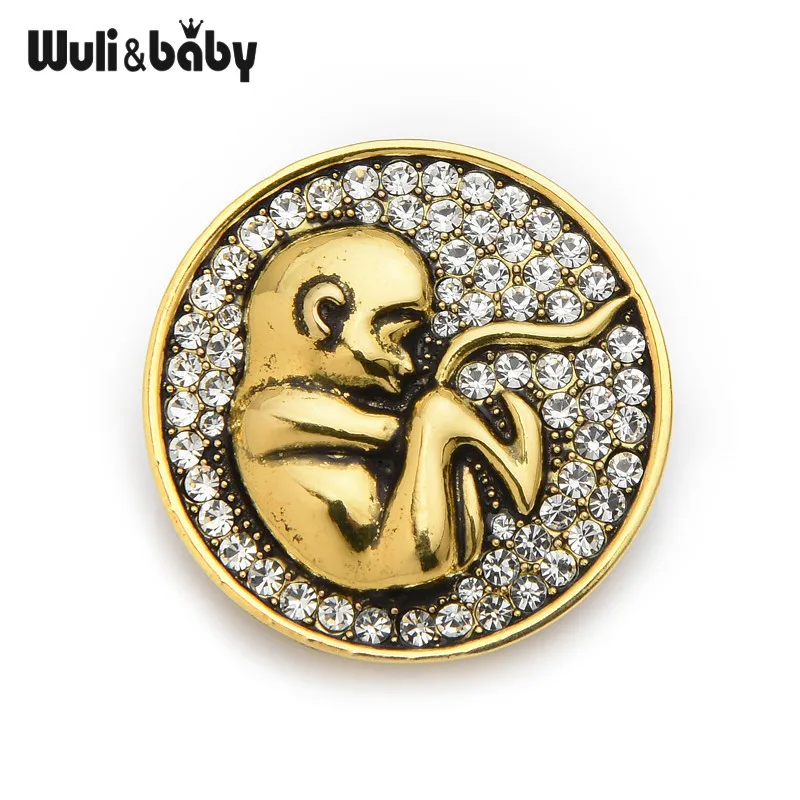 Стразы Wuli &amp baby для беременных брошь-булавка в форме эмбриона женщин винтажный