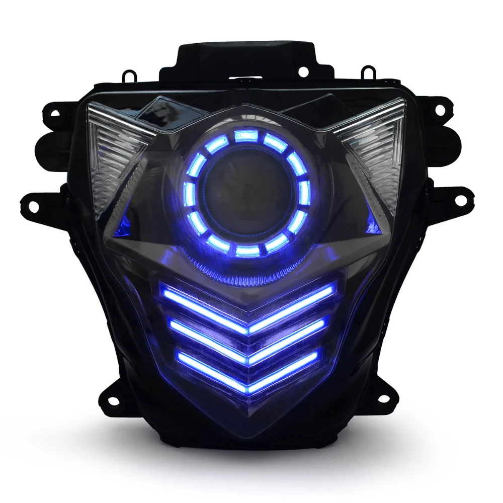 Передние фары KT для мотоцикла Suzuki GSXR750 2011 2012 2013 2014 2015 2016 HID Проектор Светодиодный