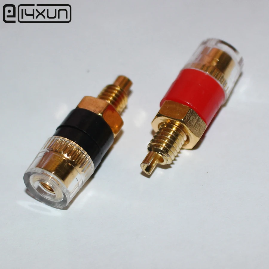 10 пар красные черные латунные зажимы для колонок|plug 4mm|plug bananaplug ir |