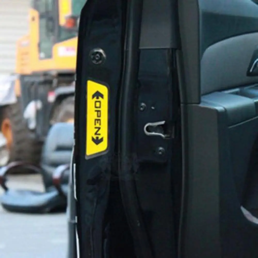 4 шт. светоотражающие Предупреждение йки на автомобильные двери|Наклейки