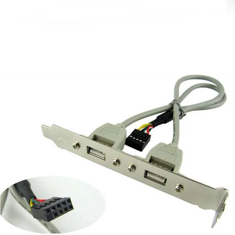 5 шт. Компьютерные Шасси Немного PCI USB 2.0 Перегородки Разъем Адаптера Задние