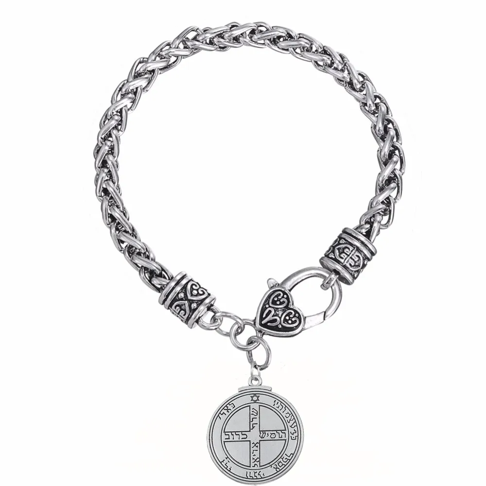 Dawapara цепочка с кулоном талисман Пентакль Юпитера kabbalah Wiccan большие модные