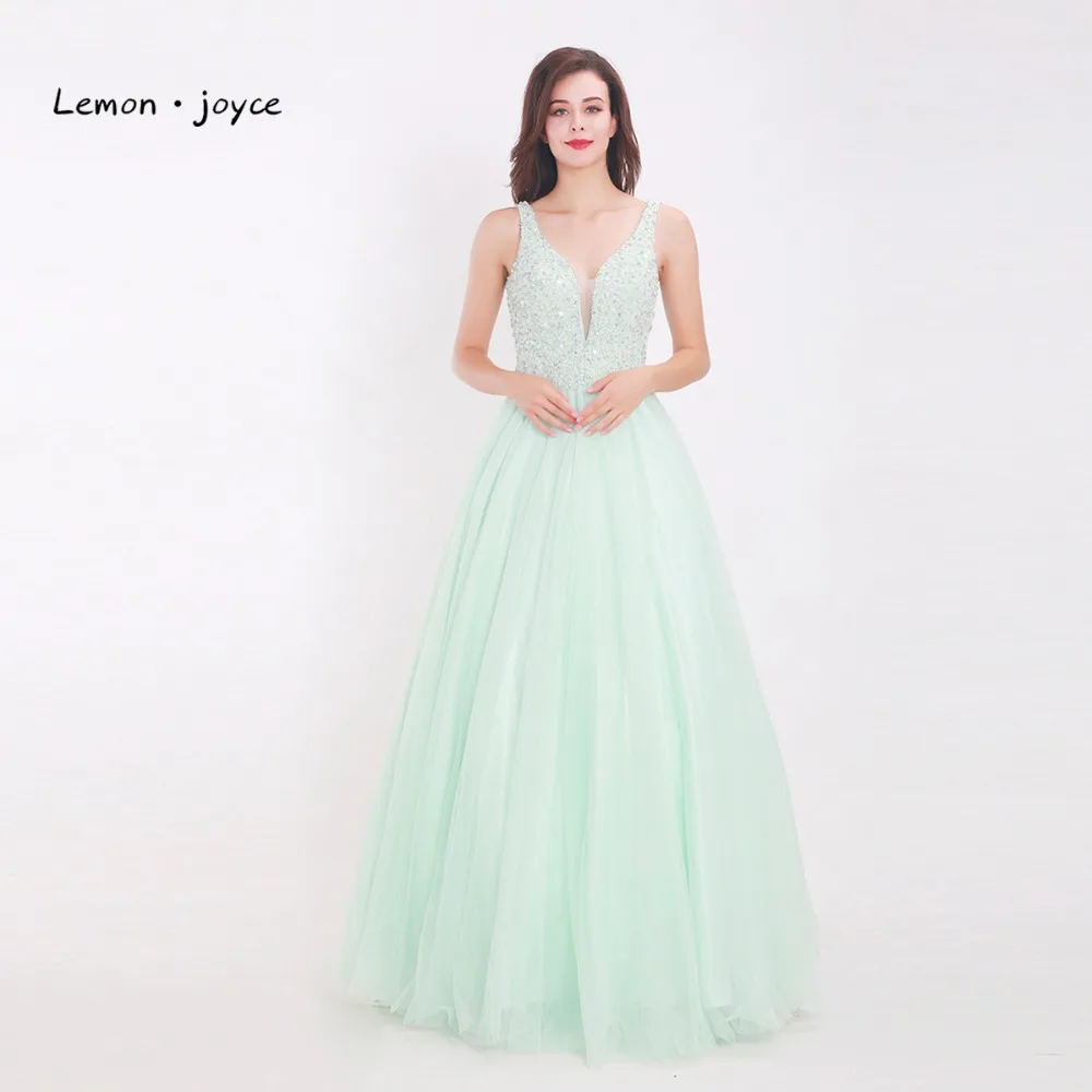 Lemon joyce Мятные платья для выпускного вечера 2020 Новое поступление сексуальные