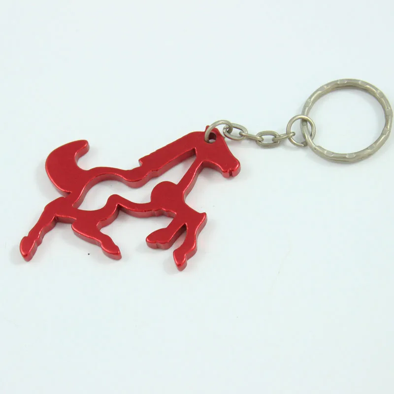 Wholesale 72Pcs Aluminum Alloy Horse Metal Bottle Opener with Key chain Promotional Gift- Free shipping | Украшения и аксессуары
