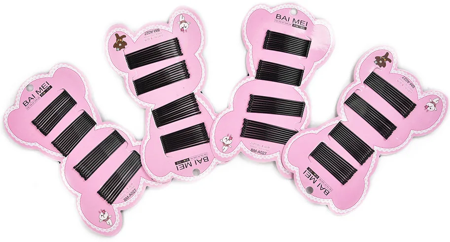 36 шт./лот черные металлические шпильки для волос женщин детские заколки