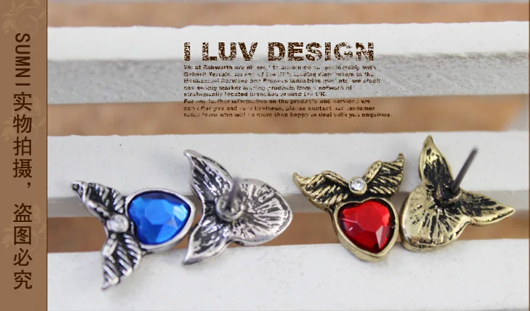 Модные ювелирные изделия Новый дизайн Оптовая Продажа крылья Ангела сердце