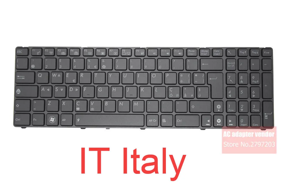 Для ASUS A52J K72 G51JX G53 A53S G51 G51J G51V G53 G53JW G60 G60J G72 G73 K52 N61 N71 UL50 N50 подсветкой клавиатуры ноутбука его ND BG