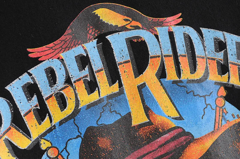 TEELYNN футболки для женщин Цыганская футболка рок-н-ролл Rebel Rider с принтом летние футболки с коротким рукавом пуловер женские Топы boho рубашки