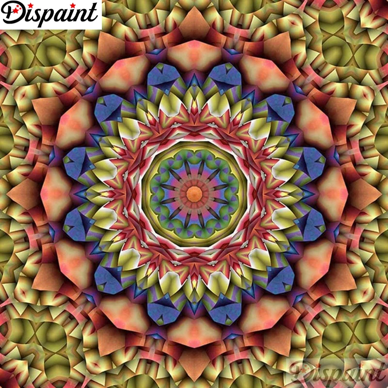 

Dispaint Full Square/Round Drill 5D DIY Diamond Painting "Mandala scenery" 3D Embroidery Cross Stitch 5D Home Decor A11357