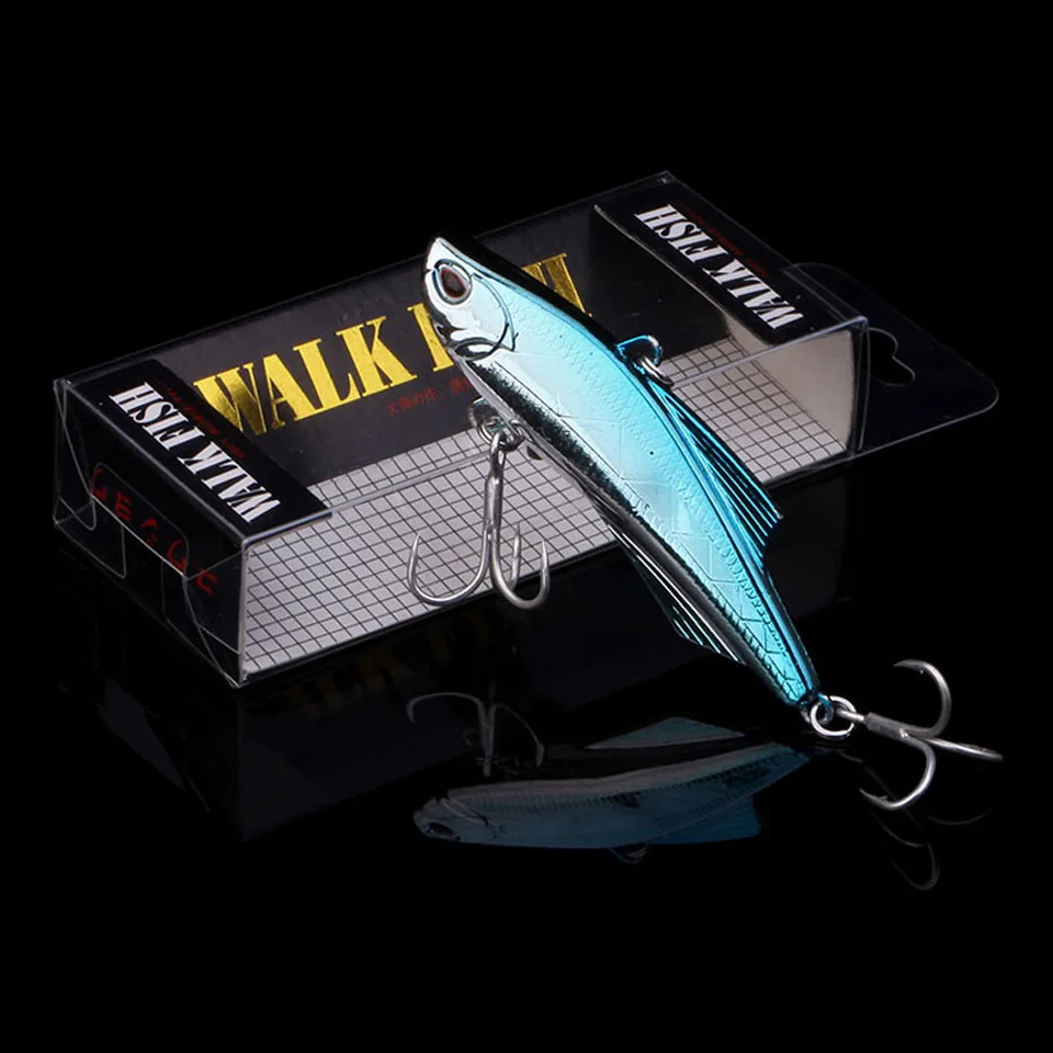 B 2 WALK FISH VIB приманки тонущие рыболовные приманки 7 см 20,6 г жесткие пластиковые искусственные вибрационные зимние ледяные приманка для щуки снасти Isca - Цвет: B 2