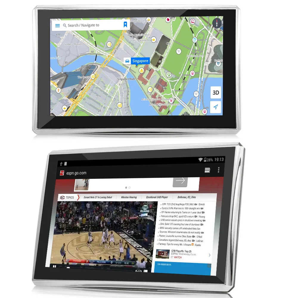5 &quotWi Fi Android 4 Автомобильный dvr gps навигации парковка регистраторы планшеты PC Bluetooth