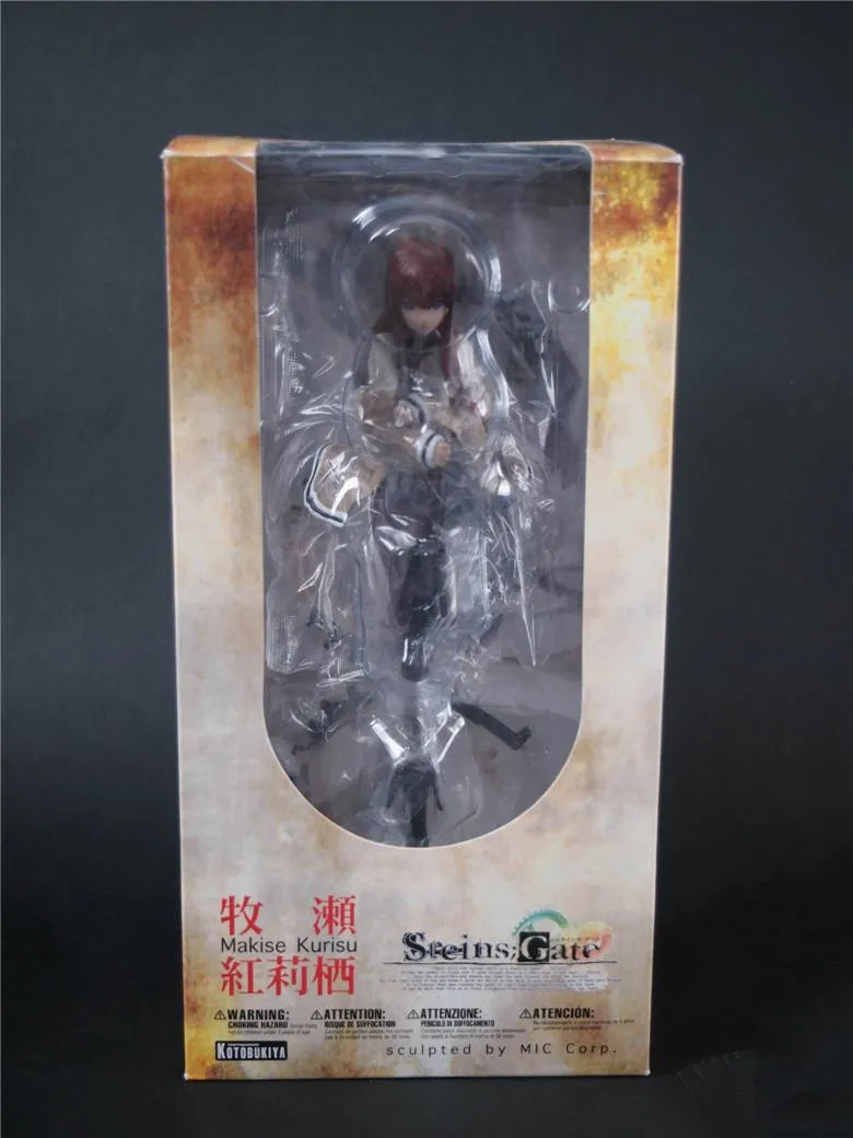 Новые горячие 24 см Steins Gate Makise Kurisu Кристина фигурка игрушки коллекция Рождественский подарок кукла