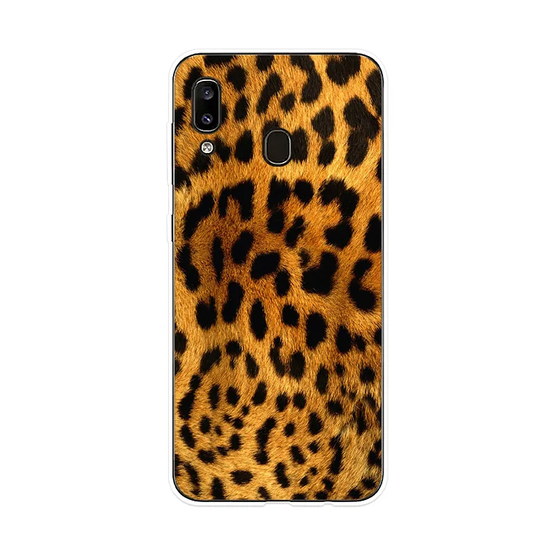 Силиконовый чехол с леопардовым принтом для Sumsung Galaxy A10 A20 A20E A30 A40 A50 A60 A70 A80