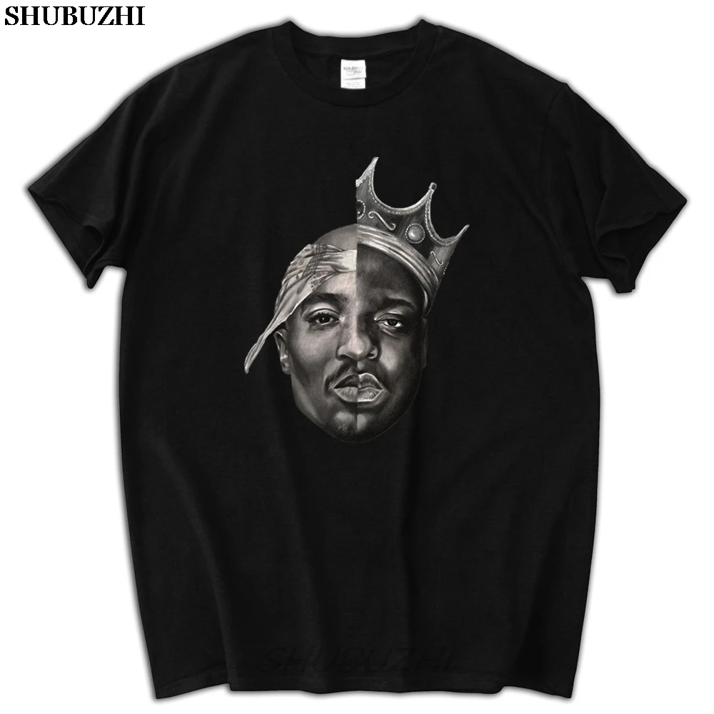 Мужская летняя футболка, брендовые футболки, футболка с разрезом tupac biggie sbz5174 - Цвет: smae as picture