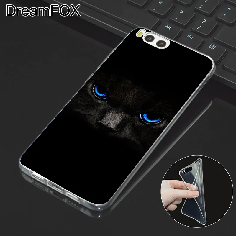 DREAMFOX M202 Cute Cat Soft TPU Silicone Case Cover For Xiaomi Mi Note 2 3 4 5 6 8 SE M5 4C 4S 5C 5S 5X 6X A1 Plus |