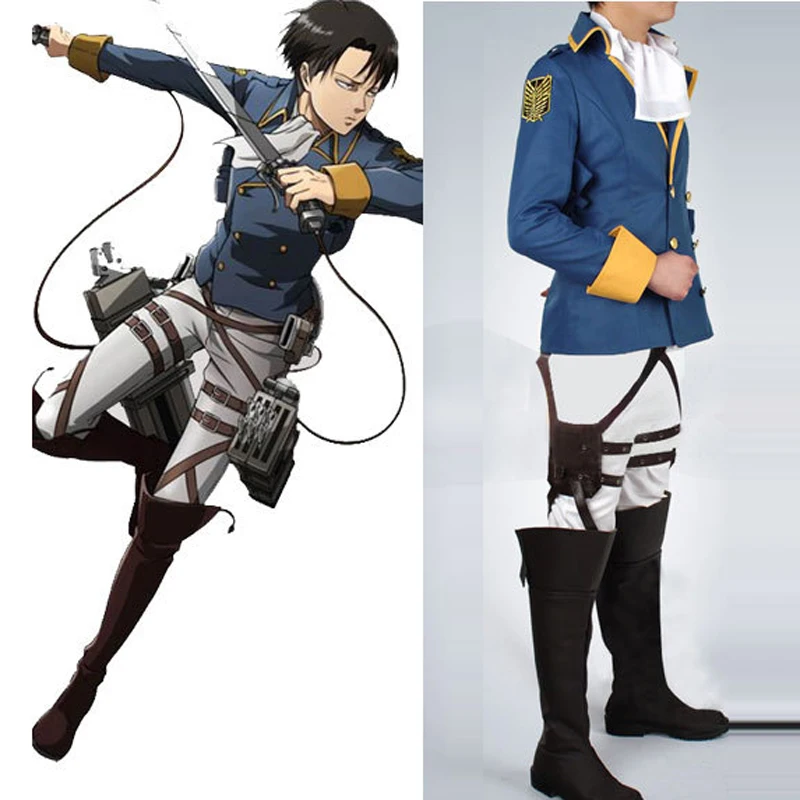 Игровая обувь для косплея по аниме атака на Титанов: Крылья контратака Леви