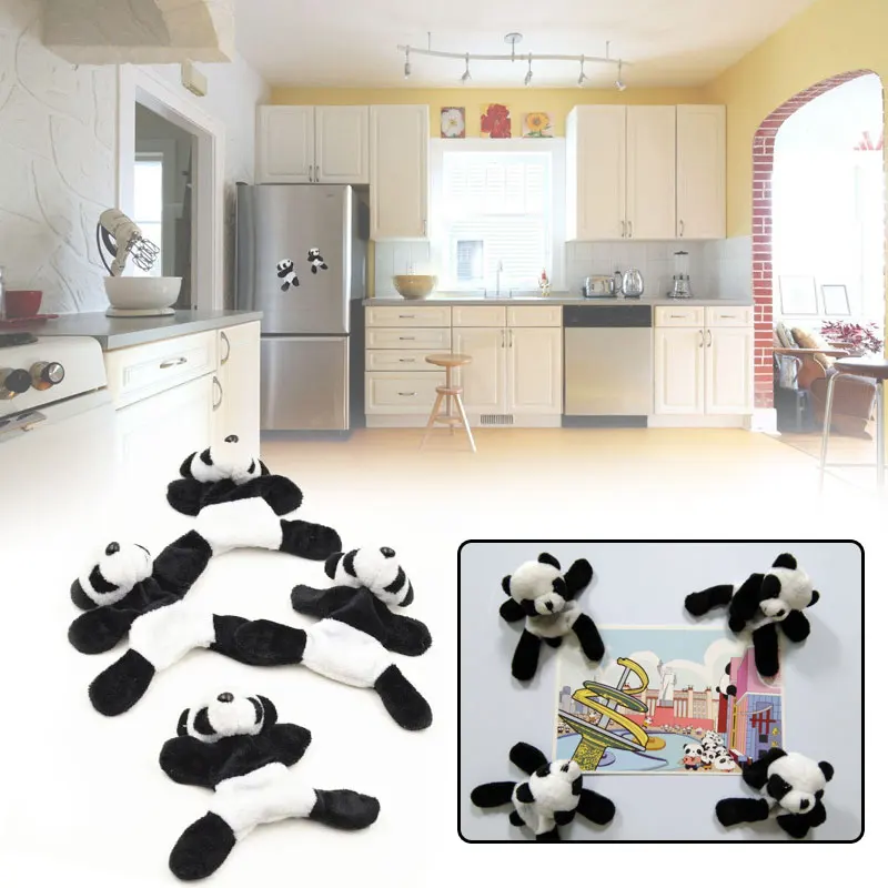Милый мягкий плюшевый панда холодильник магнитный стикер туристический подарок