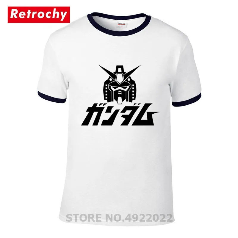 Крутая футболка с принтом робот Гандам RX-78-2 самурайский потрясающая Мужская Harajuku