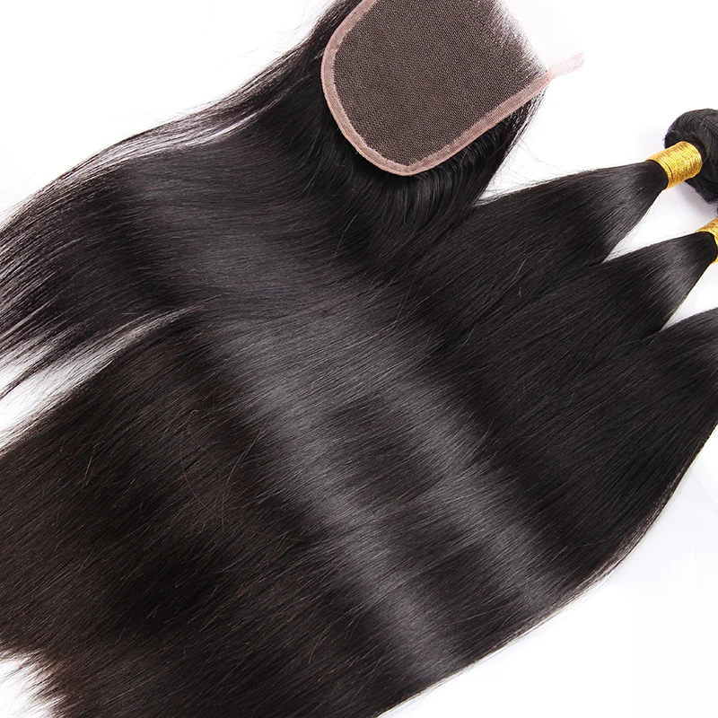 Перуанский Девственные Волосы С Закрытием Девы Волос Прямо благодать волосы