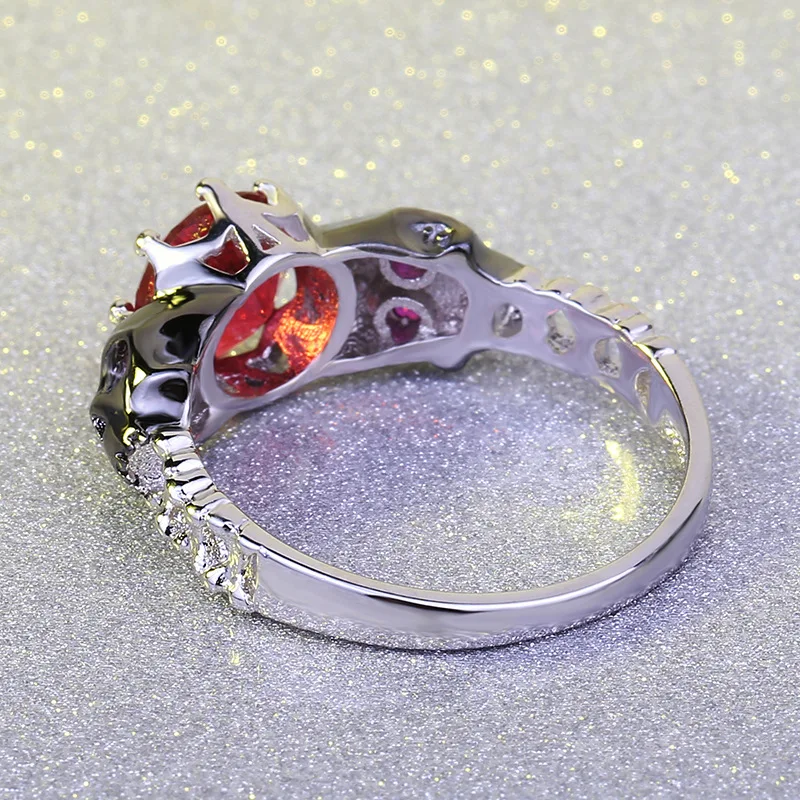 Женская обувь красного цвета с украшением в виде кристаллов камень кольцо