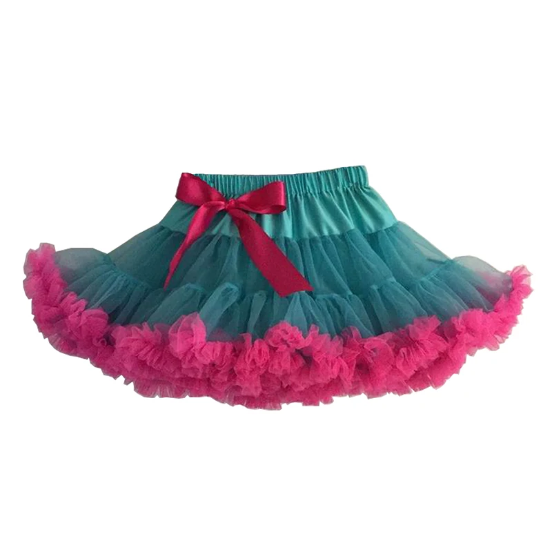 blue hotpink Несколько цветов пышные шифоновые мини-юбки в Для женщин юбка-американка, юбка-пачка для малышей юбки для девочек юбка принцессы Одежда для танцев вечерние одежда Нижняя юбка в стиле "Лолита" - Цвет: blue hotpink