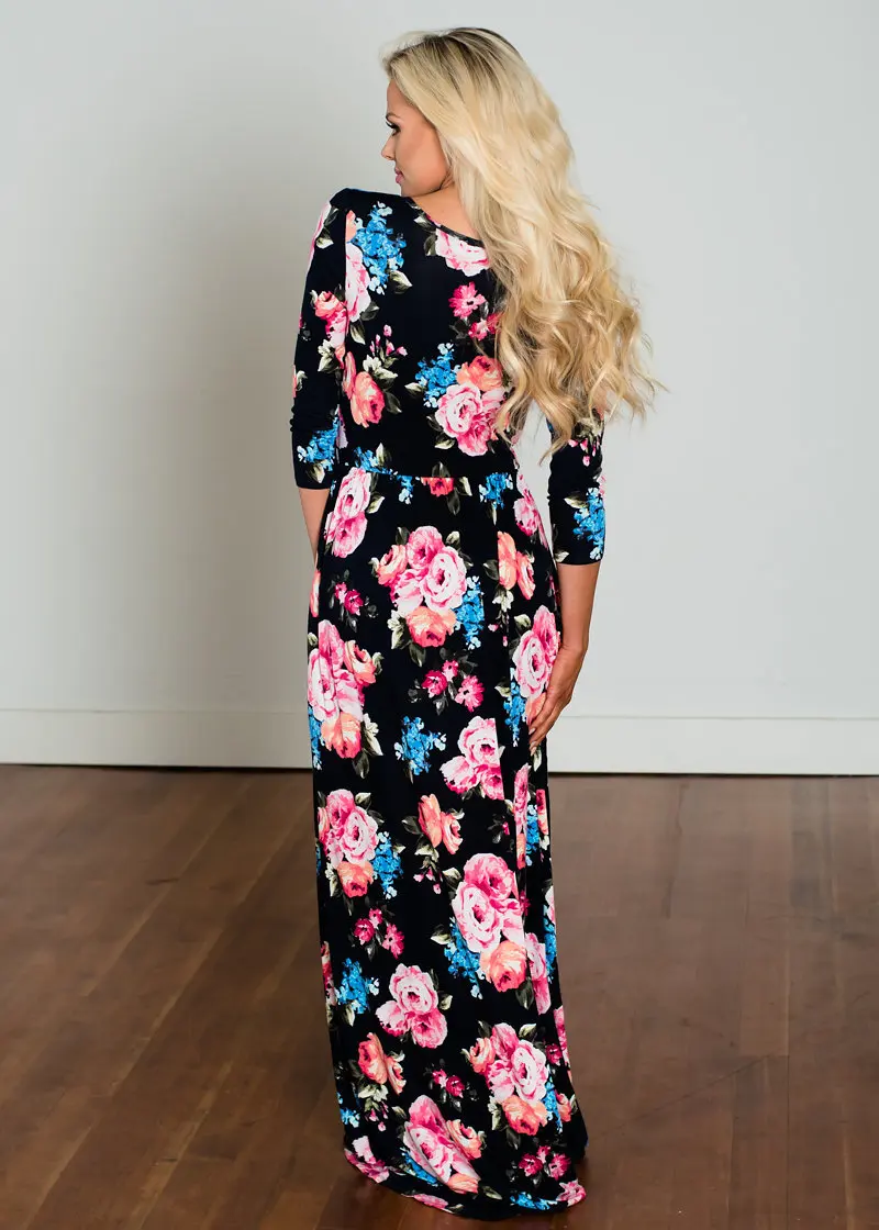Одинаковая одежда для мамы и дочки; платье для семьи; Boho; пляжное праздничное длинное платье с цветочным принтом; Брендовое платье; vestido meisjes kleding