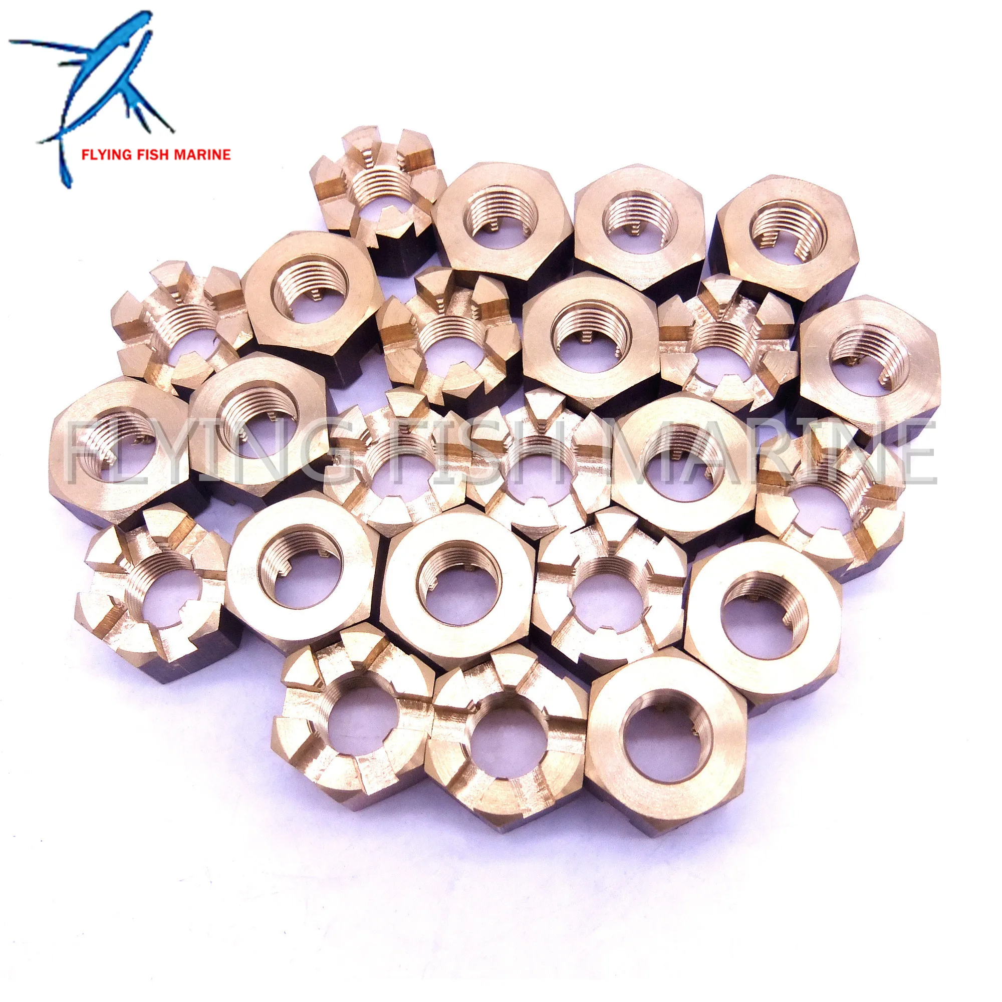 Пропеллерная гайка для подвесного замка 90171-14013 лодочного двигателя Yamaha 25HP 30HP -