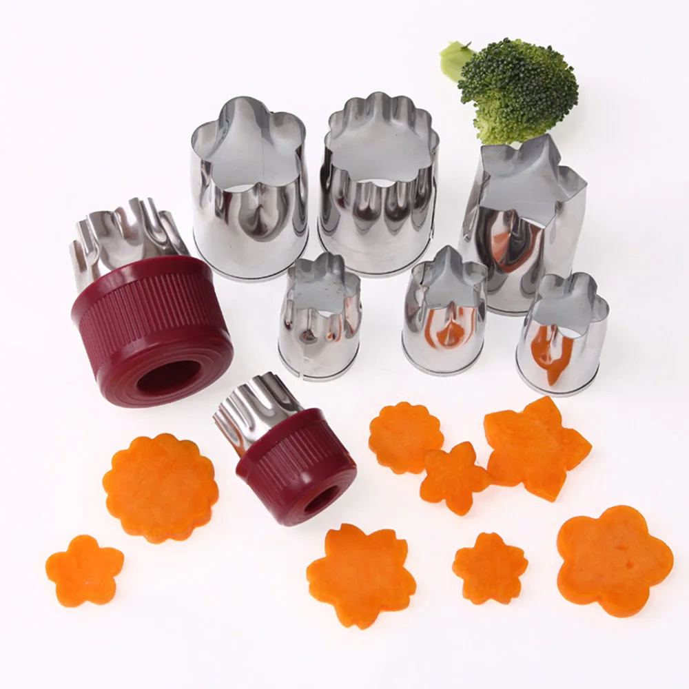 Идеальное 8 шт./компл. устройство резки овощей и фруктов из нержавеющей стали