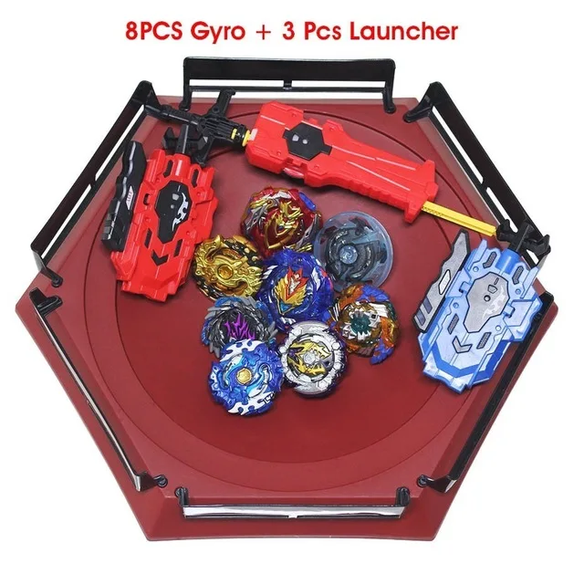 Bey Bay Burst игрушка на руль пусковая установка и арена лезвие Лезвия Металл Fusion Бог вращающийся верх Bey Blade лезвие игрушка Новинка - Цвет: C01 8pcs
