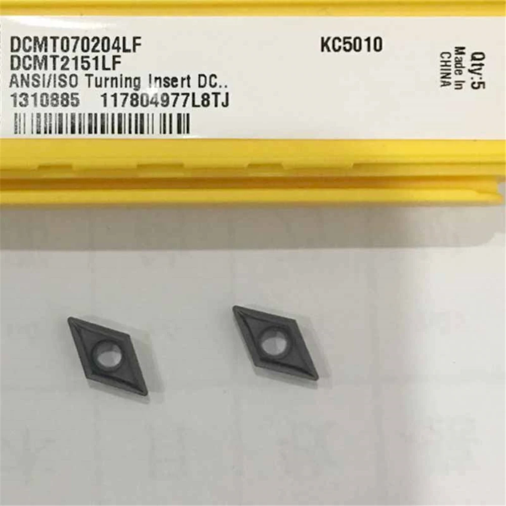 

YZ66 5 шт. DCMT070204-LF KC5010 CNC карбидные вставки оригинальные