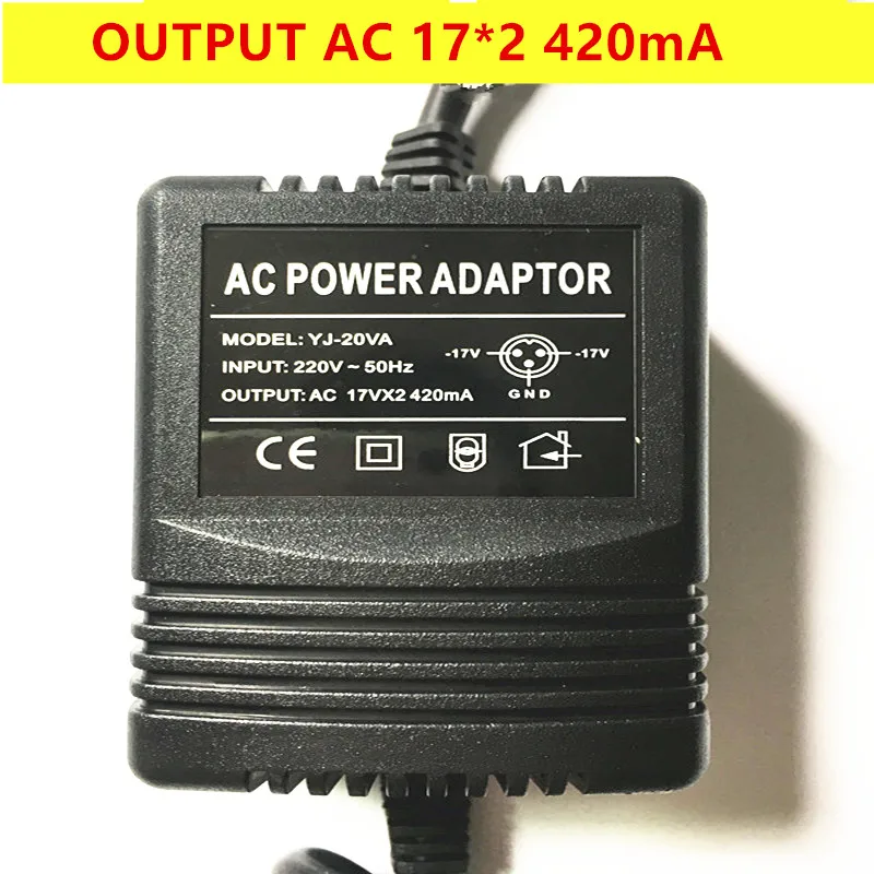 Смеситель адаптер питания переменного тока Выход 17V* 2 420mA 18V перевозку груза может быть б/у 3 контактный разъем Выход