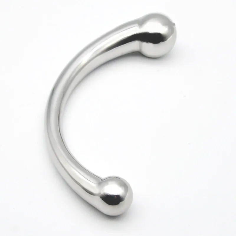 Секс-шоп палочка из нержавеющей стали для точки G массажная чистый металлический