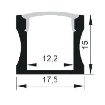 40 м (20 шт.) в партии 2 за штуку светодиодный алюминиевый профиль AP2515 для потолка